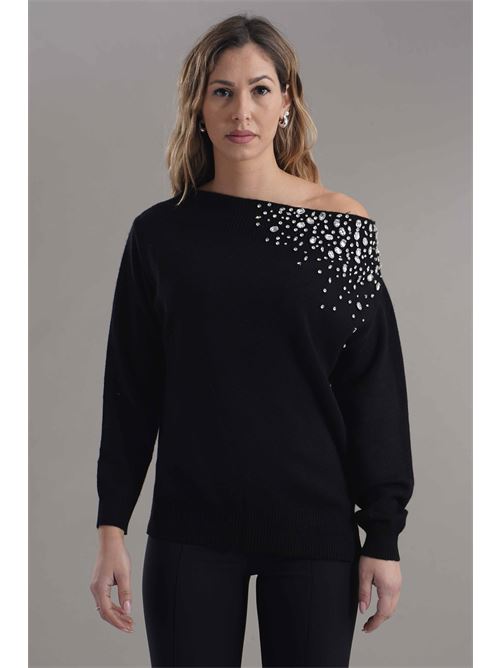 Maglia in misto cashmere Love To Love by Gai Mattiolo | LV2061NERO
